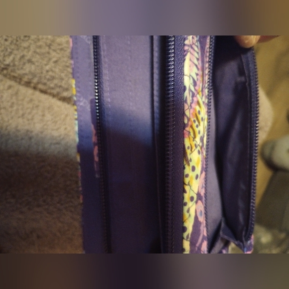 Vera Bradley Purple Quilted Wallet - Picture 4 of 6